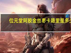 位元堂阿胶金丝枣卡路里是多少