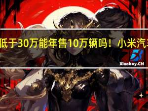低于30万 能年售10万辆吗！小米汽车来了：已完成部分城市店长培训 薪资最高3.5万