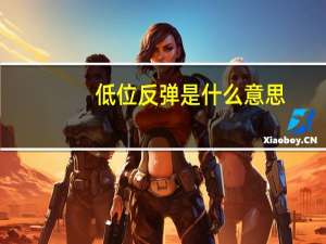 低位反弹是什么意思
