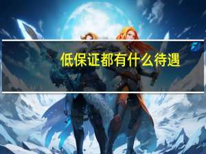 低保证都有什么待遇