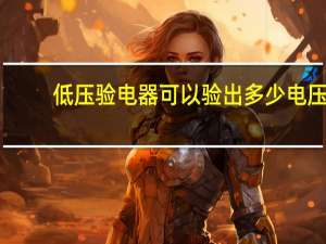 低压验电器可以验出多少电压