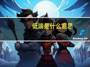 低端是什么意思（低端单反）