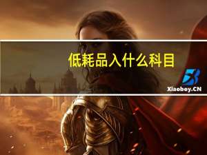 低耗品入什么科目