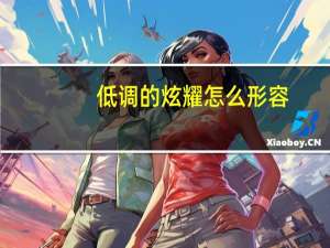 低调的炫耀怎么形容