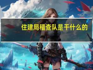 住建局稽查队是干什么的