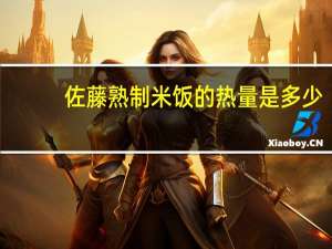 佐藤 熟制米饭的热量是多少