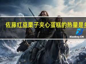 佐藤 红豆栗子夹心蛋糕的热量是多少