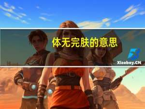体无完肤的意思