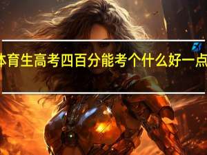 体育生高考四百分能考个什么好一点的大学