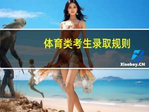 体育类考生录取规则
