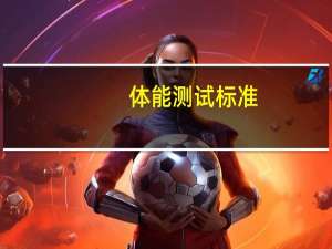 体能测试标准