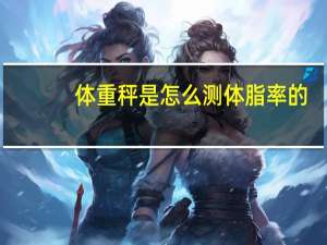 体重秤是怎么测体脂率的