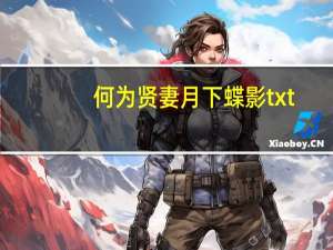 何为贤妻 月下蝶影txt（何为贤妻）
