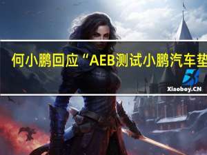 何小鹏回应“AEB测试小鹏汽车垫底”：某些测试视频中评比策略存在差异
