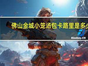 佛山金城 小笼汤包卡路里是多少