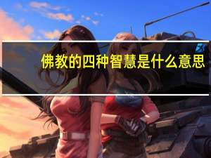 佛教的四种智慧是什么意思（佛教的四种智慧是什么）