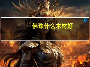 佛珠什么木材好