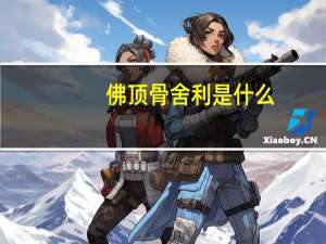 佛顶骨舍利是什么