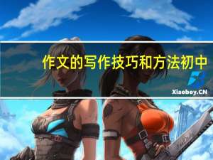 作文的写作技巧和方法初中（作文的写作技巧）