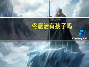 佟晨洁有孩子吗