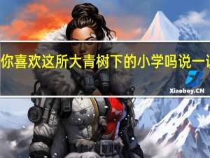 你喜欢这所大青树下的小学吗说一说理由