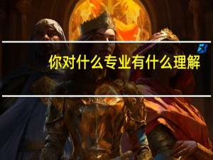 你对什么专业有什么理解