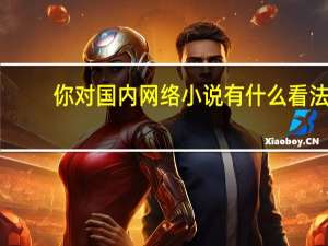 你对国内网络小说有什么看法