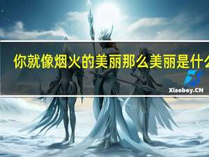 你就像烟火的美丽那么美丽是什么歌（你就像烟火的美丽那么美丽）