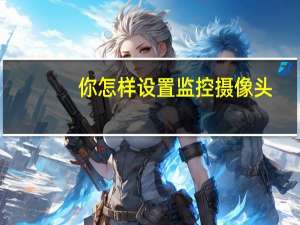 你怎样设置监控摄像头