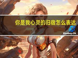 你是我心灵的归宿怎么表达