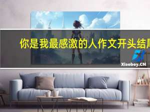 你是我最感激的人作文开头结尾（你是我最感激的人）