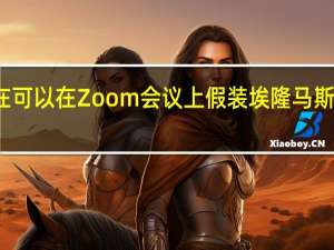 你现在可以在Zoom会议上假装埃隆马斯克和其他人