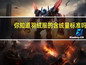 你知道羽绒服的含绒量标准吗