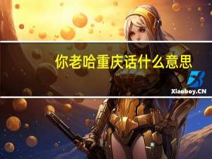 你老哈重庆话什么意思