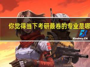 你觉得当下考研最卷的专业是哪个