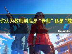 你认为教师到底是“老师”还是“教书匠”