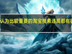 你认为比较重要的淘宝搜索违规都有哪些类型