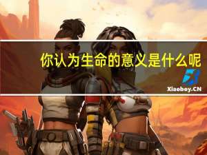 你认为生命的意义是什么呢？