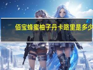 佰宝 蜂蜜柚子丹卡路里是多少