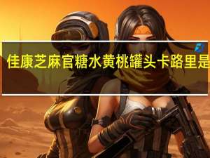 佳康 芝麻官糖水黄桃罐头卡路里是多少