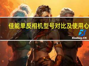 佳能单反相机型号对比及使用心得