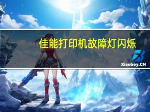 佳能打印机故障灯闪烁（佳能打印机故障）