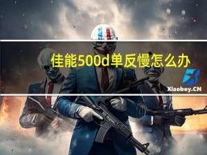 佳能500d单反慢怎么办（佳能500d单反）