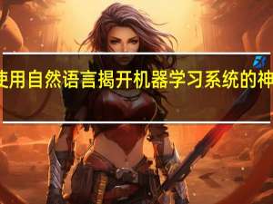 使用自然语言揭开机器学习系统的神秘面纱