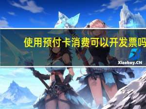 使用预付卡消费可以开发票吗