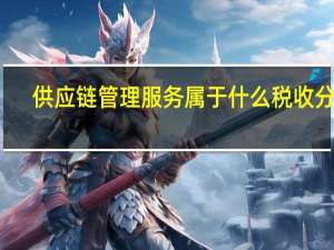 供应链管理服务属于什么税收分类