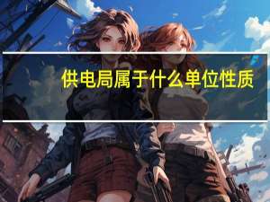 供电局属于什么单位性质（供电局属于什么单位）