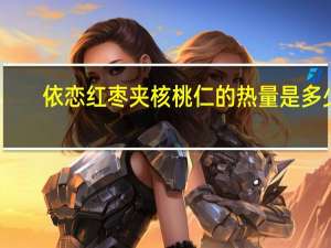 依恋 红枣夹核桃仁的热量是多少