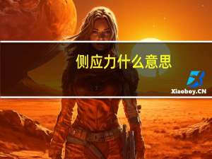 侧应力什么意思