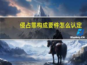 侵占罪构成要件怎么认定